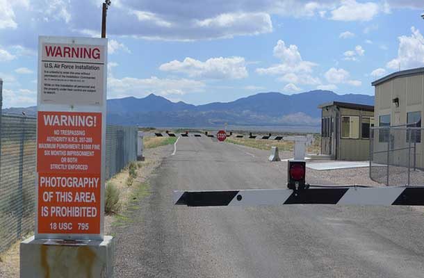 image of area 51 check point