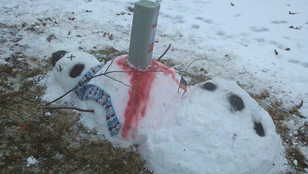 snowmen impaled