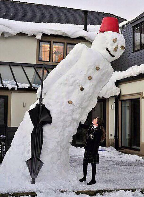 tall snowman