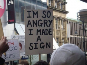 Angry sign