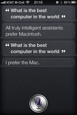 Intelligent assistants prefer Mac