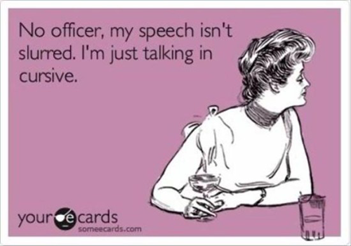 slurred speech