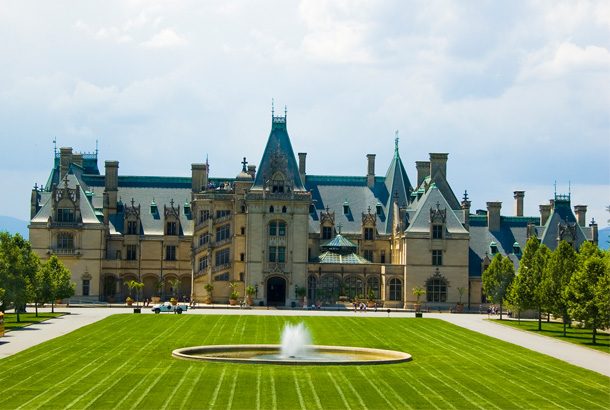Biltmore estate from front lawn