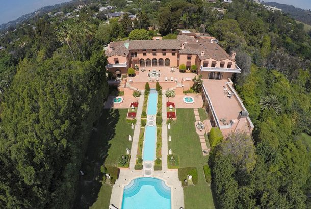 Hearst Mansion from the Air