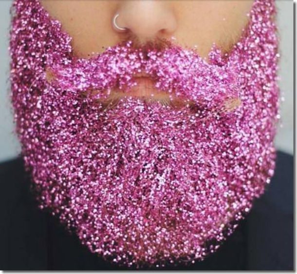 glitter beard