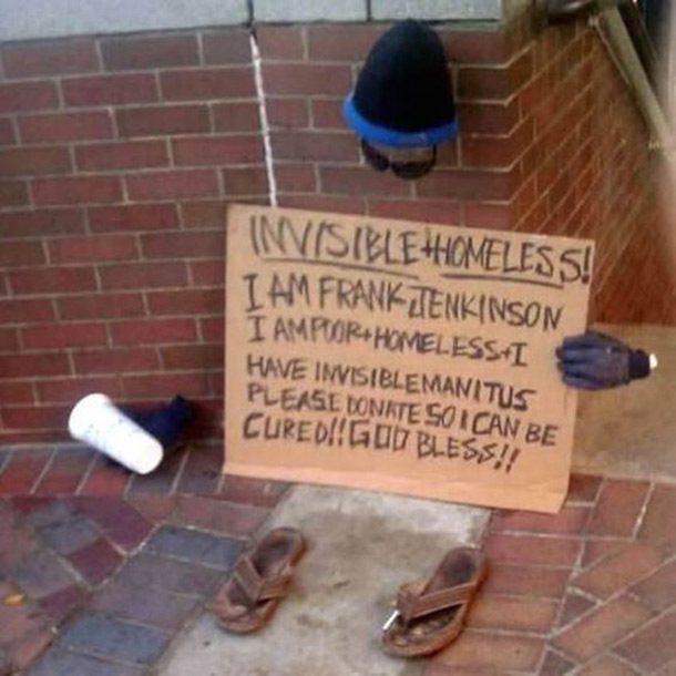 invisible homeless