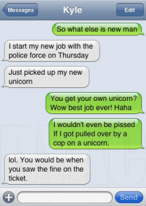 Unicorn cop