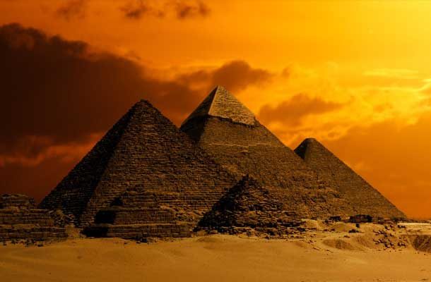 Great Pyramids at Sunset