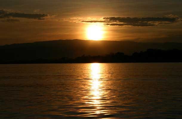 Lake Malawi at sunrise