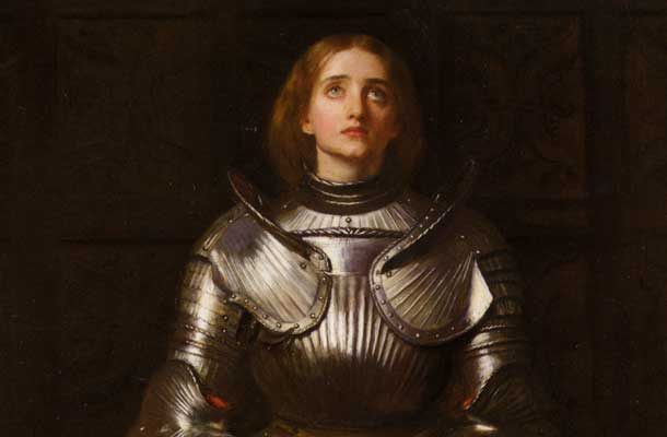 Joan of Arc in armor