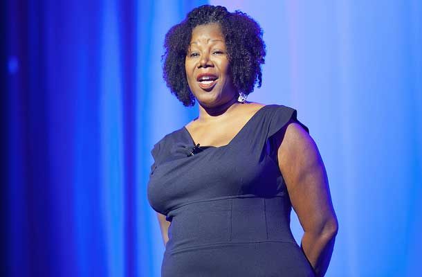 Ruby Bridges giving a speech