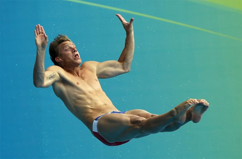 Chris Colwill funny olympic diving face