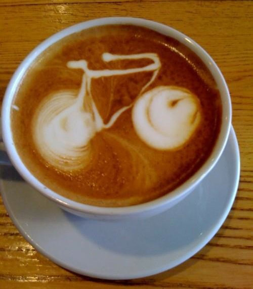 Latte art bike