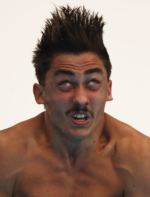 Jonathan Joernfalk funny diving face