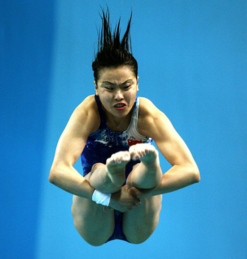 Minxia Wu funny olympic diving face
