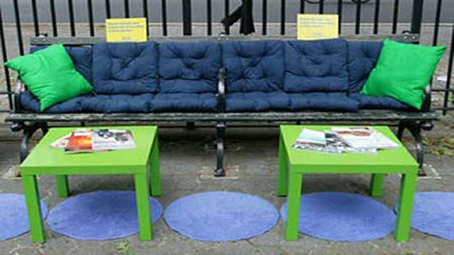 IKEA bench ad