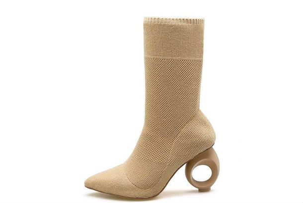 sock with round heel