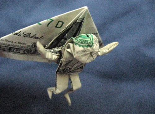 glider money origami