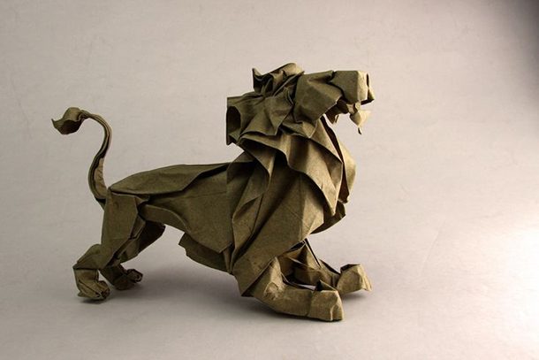 lion origami