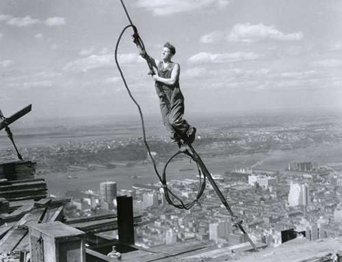 Empire State Building under construction