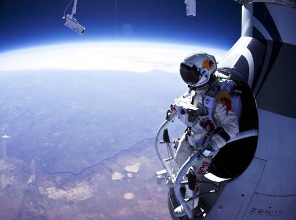 Felix Baumgartner’s epic 26-mile jump from the stratosphere