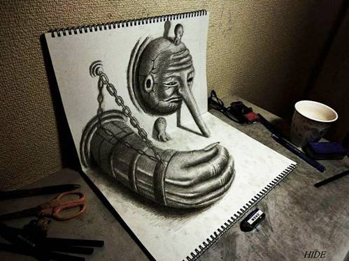 Chains Realistic 3D Drawing