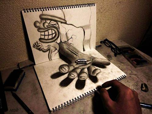 Eraser Realistic 3D Drawing