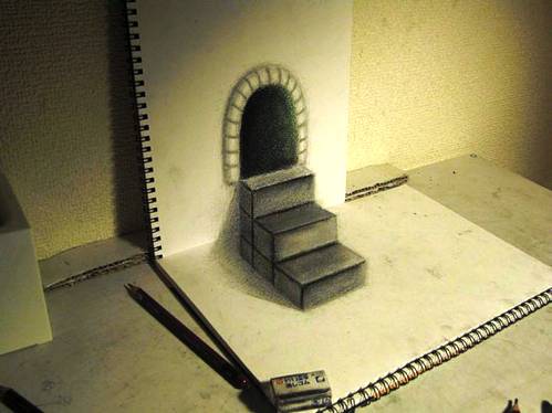 Tunnel Realistic 3D Drawing