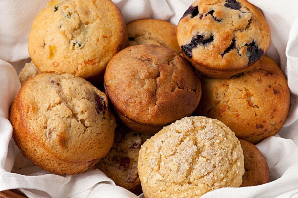 Healthy muffins developed by The Culinary Institute of America.