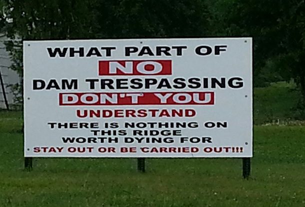 trespassing