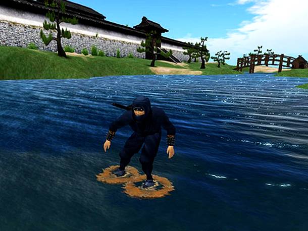 Ninjas Use Water-Floating Devices