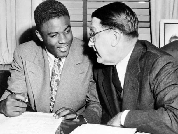 Jackie Robinson’s Major League Contract with the Brooklyn Dodgers 1945
