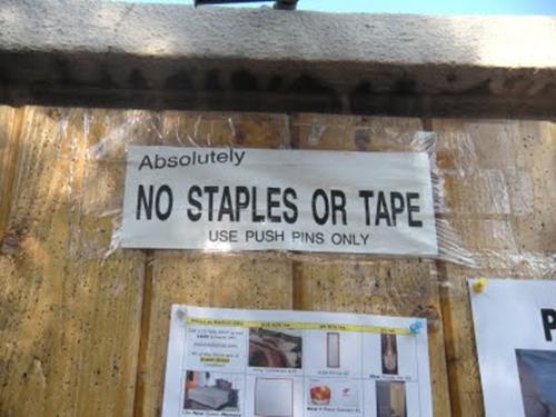 no tape