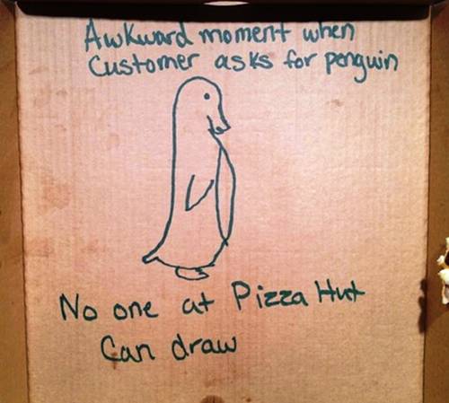 Drawings On Pizza Boxes
