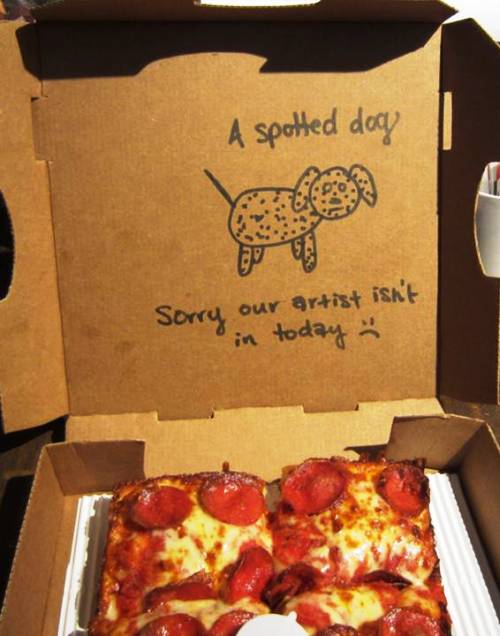 Drawings On Pizza Boxes