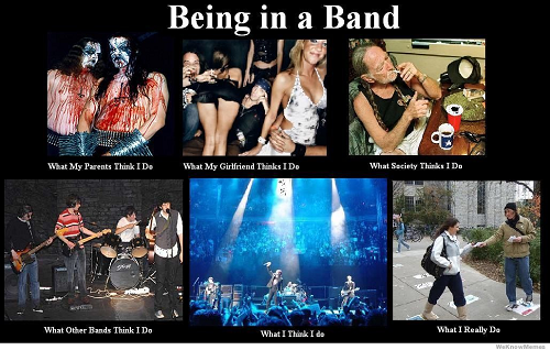 being in a band meme