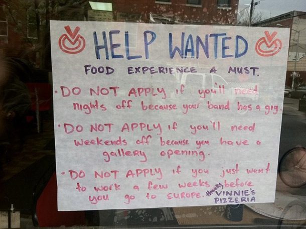 help wanted hipsters