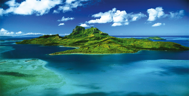 An island in the ocean