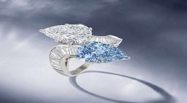 rare blue diamond ring