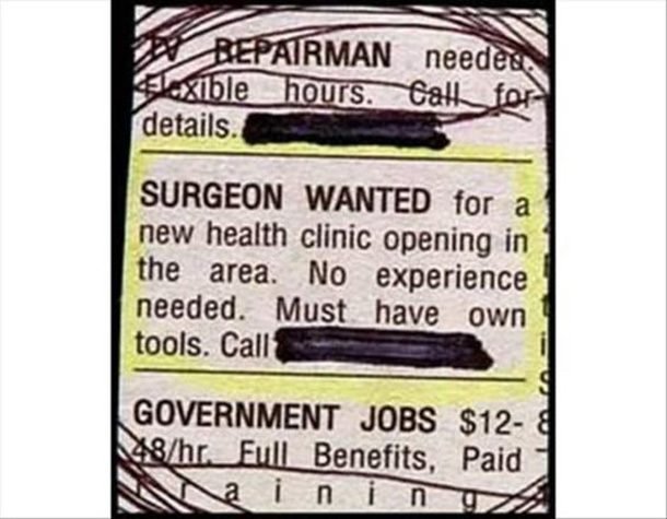 surgeon wanted