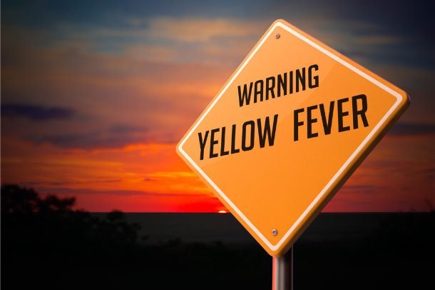 warning yellow fever sign