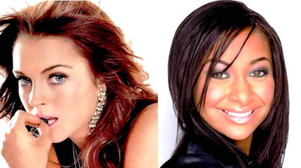Lindsay Lohan and Raven Symone