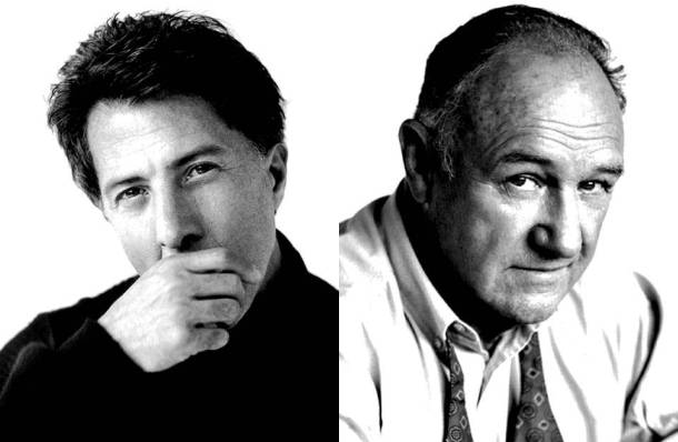 Dustin Hoffman and Gene Hackman