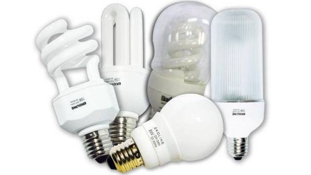 Shift from regular light bulbs to compact fluorescent lights