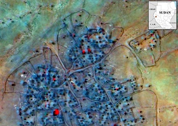 18 Destroyed village near Shataya in Darfur, Sudan_tn