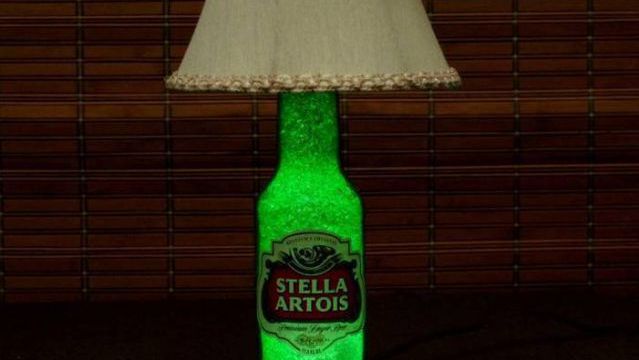 Lampshades out of Used Big Bottles