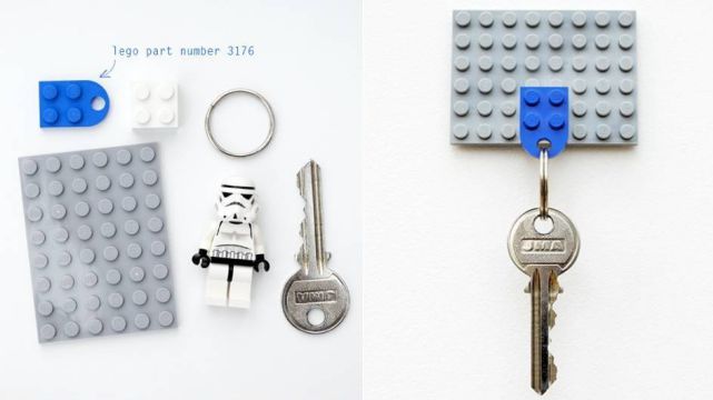 Key Holder Made out of Lego Blocks