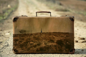 Suitcases become memories of the places they've been