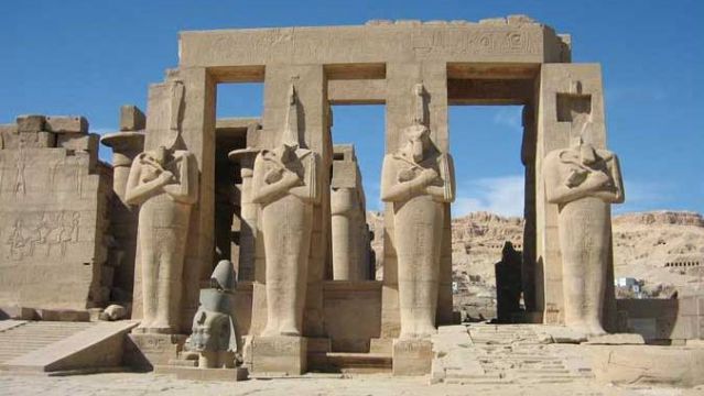 Temple of Ramesseum. Theban Necropolis, Upper Egypt. 1304 to 1207 B.C.