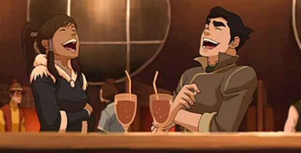 Korra said sorry a lot of times to Bolin when he professed his feelings for her.